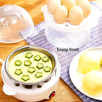 Multifunctional Electric Egg Boiler with Mini Steamer