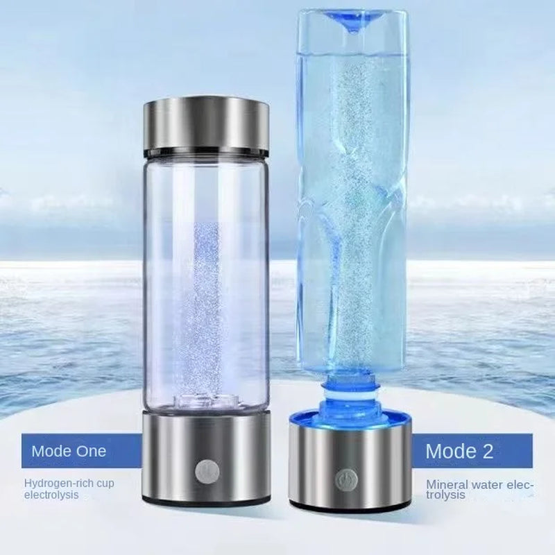 Hydrogen Water Bottle Filter Ionizer Generator Maker Energy Cup Healthy Anti-Aging Alkaline Bottle Electrolysis Drink Hydrogen