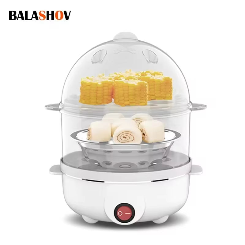 Multifunctional Electric Egg Boiler with Mini Steamer