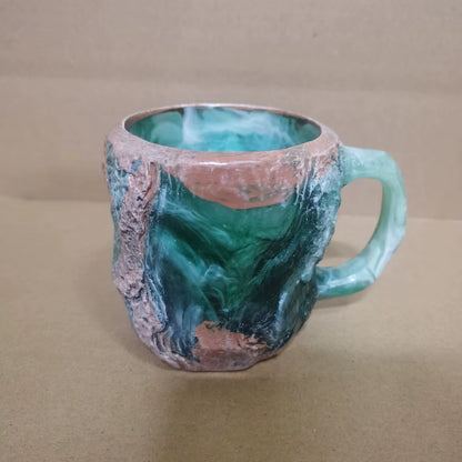 2024 New Multi-Colored Mineral Crystal Coffee Mug, Natural Mineral Crystal Mug, Colorful Crystal Christmas Mugs,Christmas Gift