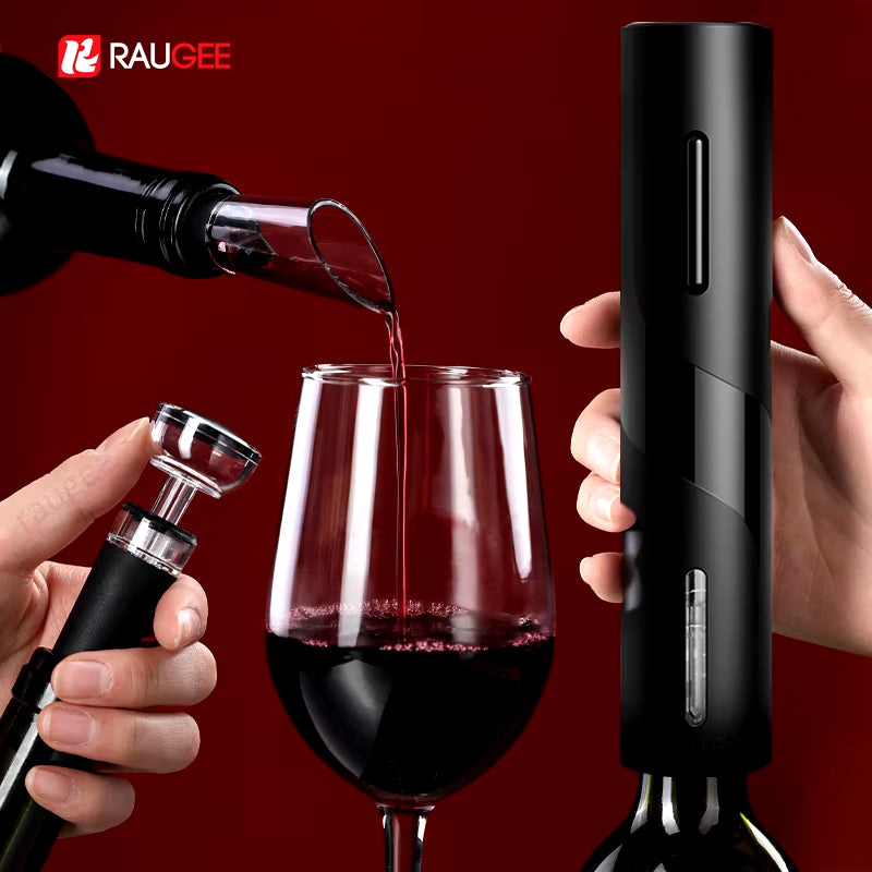 Electric Wine Opener Automatic Red Wine Corkscrew USB Rechargeable Wine Bottle Opener for Kitchen Bar One Click Foil Cutter