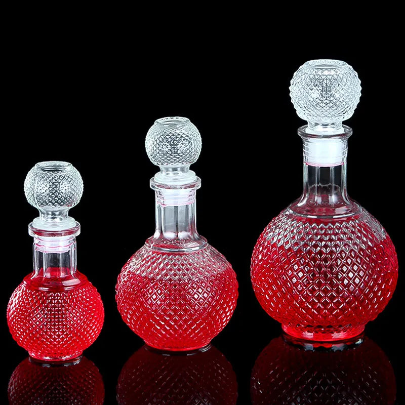 Home Bar round Ball Shape Crystal Whiskey Wine Beer Drinking Glass Bottle Decanter Whiskey Liquor Carafe Water Jug Barware Tools