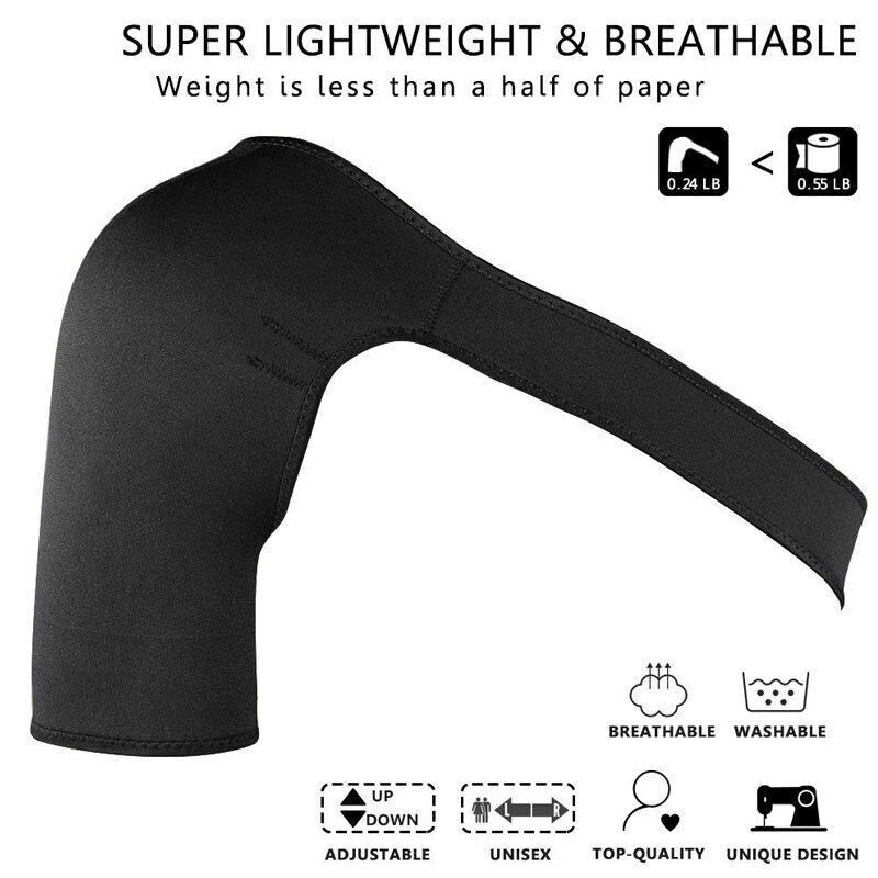 Shoulder Brace and Compression Sleeve for Torn Rotator Cuff