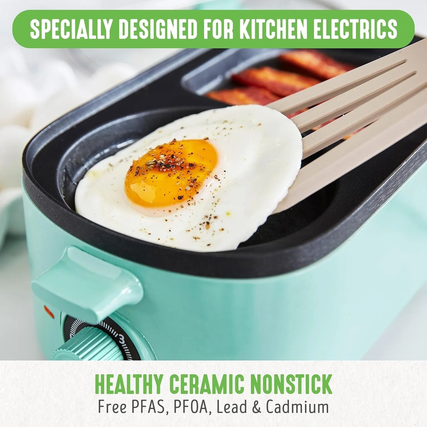 3-In-1 Non-stick, Ceramic Breakfast Maker