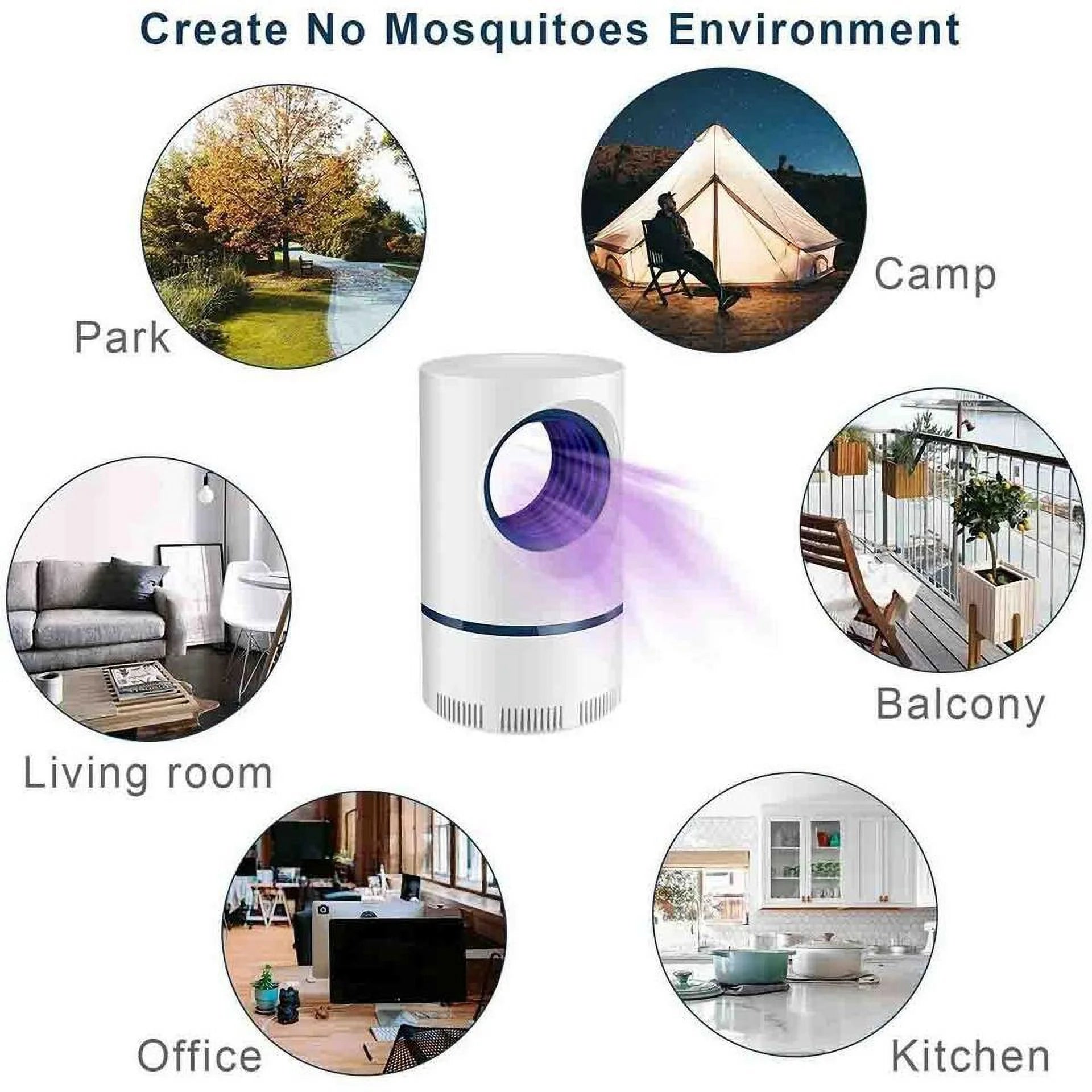 Electric Mosquito Insect Killer Lamp Zapper LED Light Fly Bug Trap Pest Control